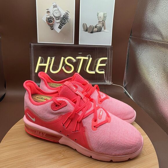 Nike Air Max Sequent 3 “Hot Punch” Women's Sz 9 - Picture 1 of 10